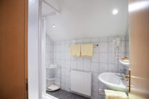 Badezimmer mit Dusche / WC